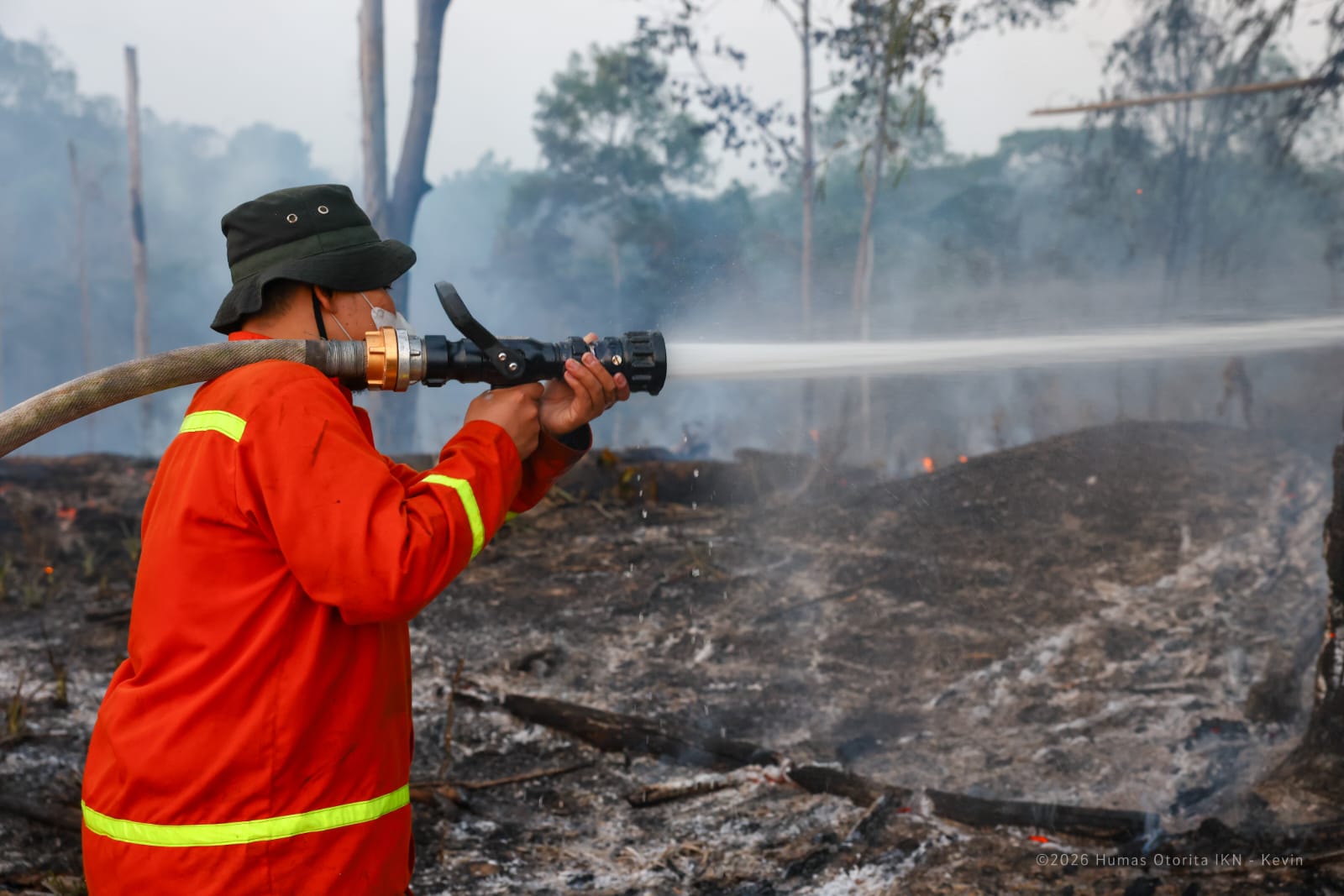 Kebakaran Lahan di Sepaku Dekati Fasilitas Vital Kawasan IKN
